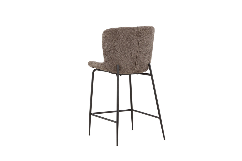 Modesto barstol svart och brun bouclé