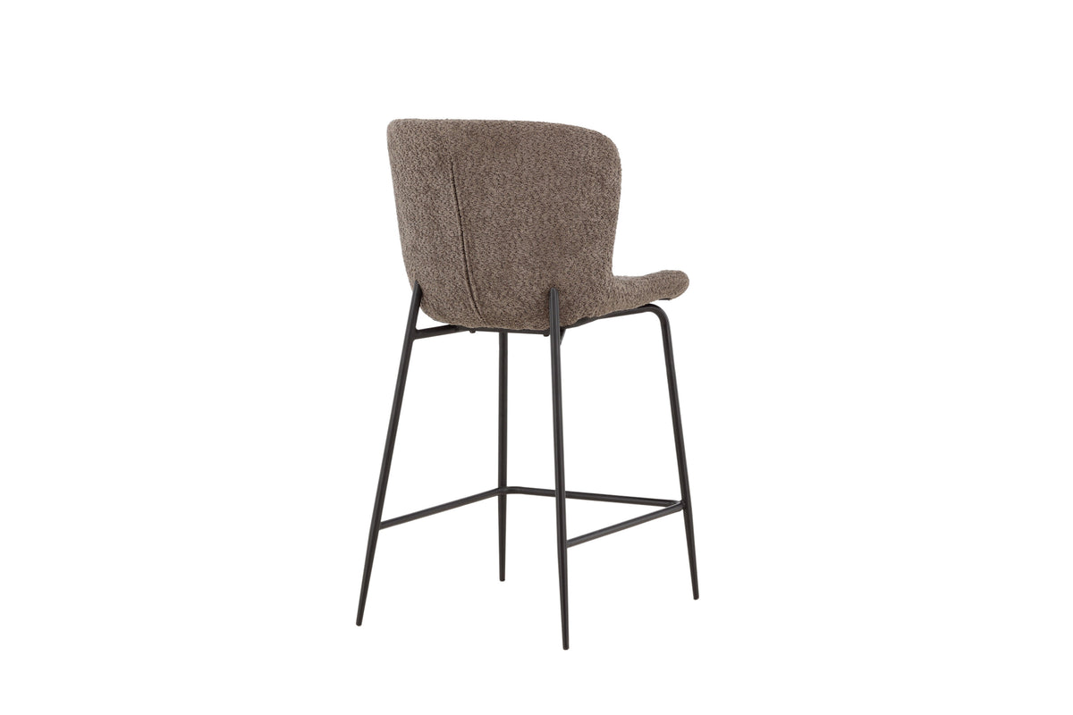 Modesto barstol svart och brun bouclé