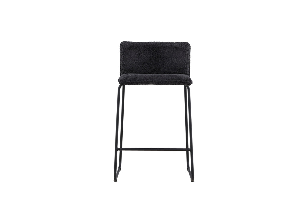 Bisbee barstol 2-pack svart bouclé