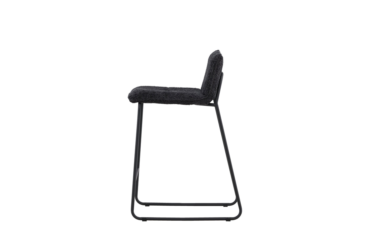 Bisbee barstol 2-pack svart bouclé