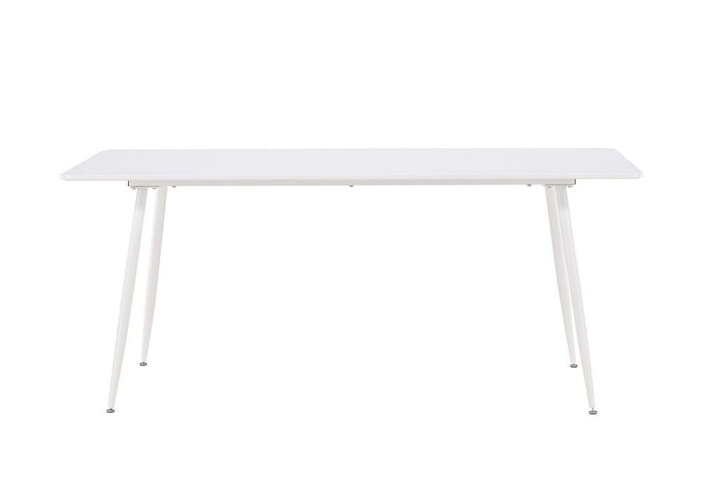 Silar matbord 90x180 cm vit MDF och stål