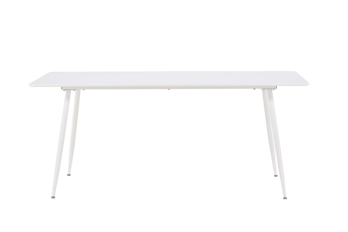 Silar matbord 90x180 cm vit MDF och stål