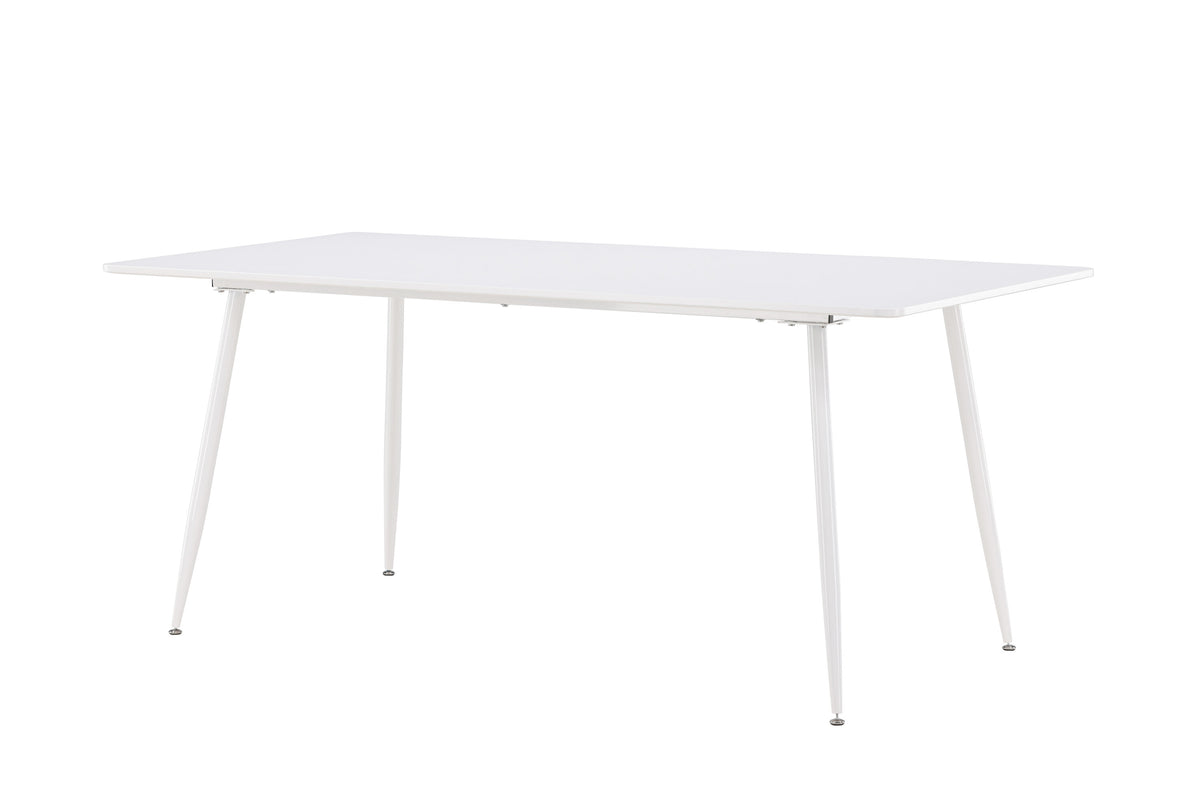 Silar matbord 90x180 cm vit MDF och stål