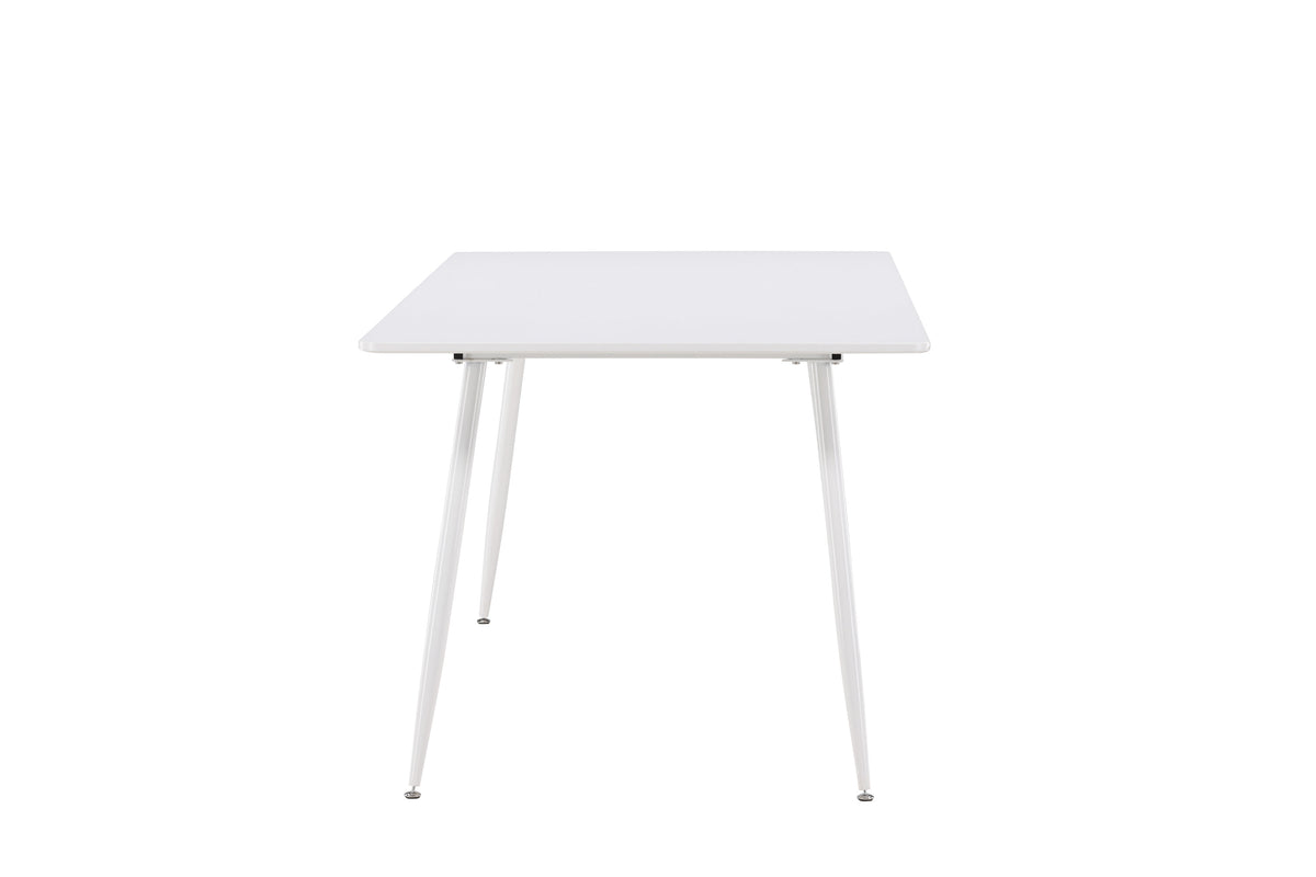 Silar matbord 90x180 cm vit MDF och stål