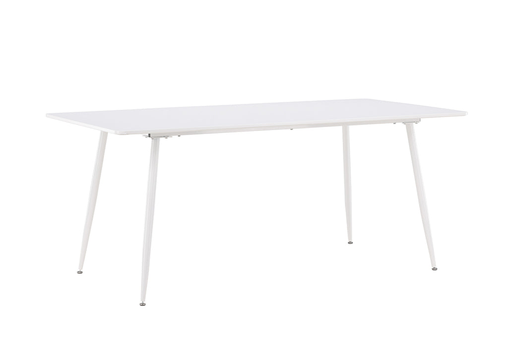 Silar matbord 90x180 cm vit MDF och stål