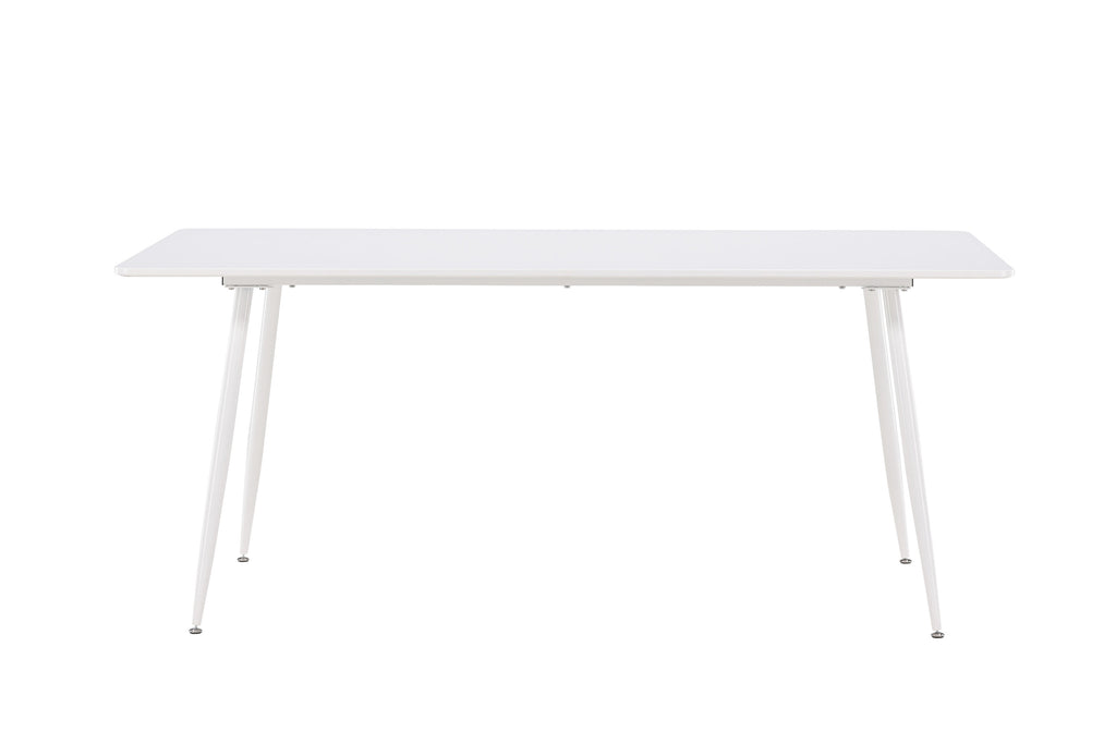 Silar matbord 90x180 cm vit MDF och stål