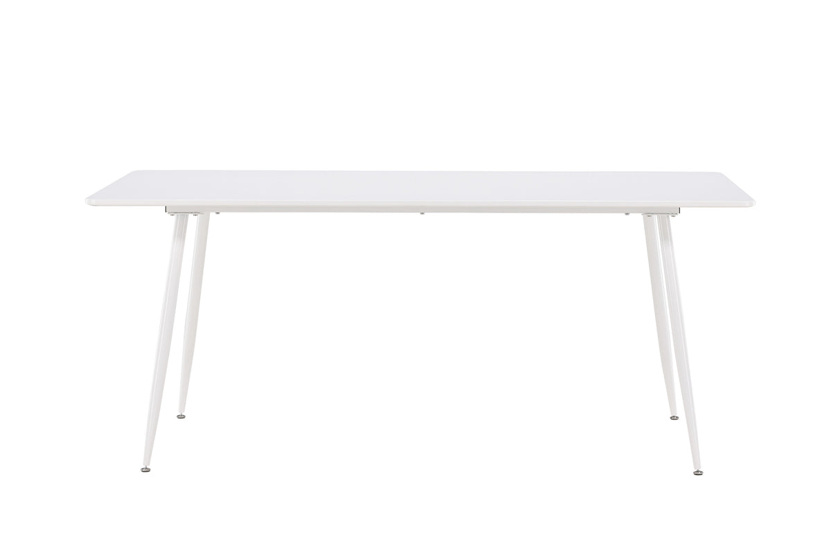 Silar matbord 90x180 cm vit MDF och stål
