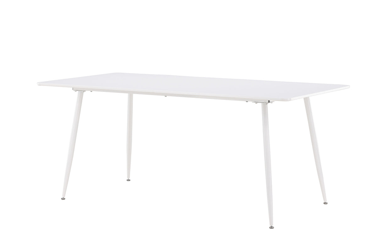 Silar matbord 90x180 cm vit MDF och stål