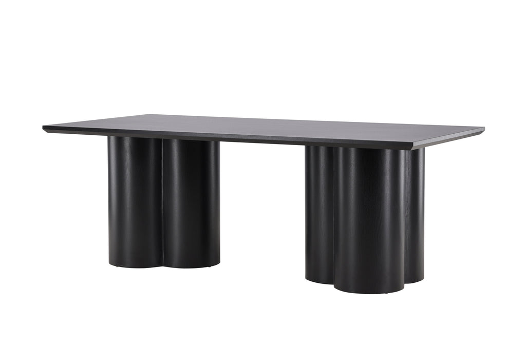 Olivia matbord 100x210 cm svart MDF