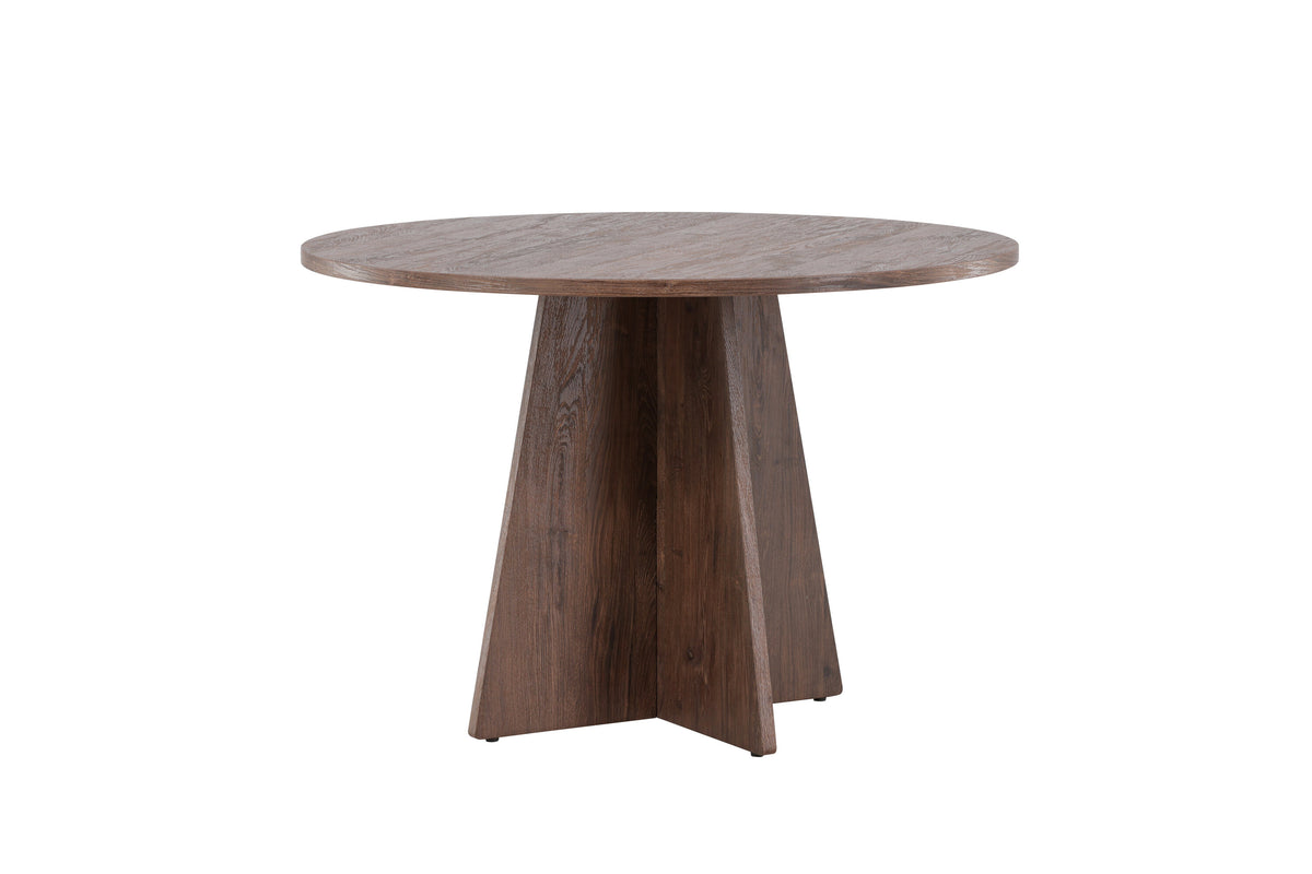 Bootcut runt matbord Ø110 cm mockabrun MDF