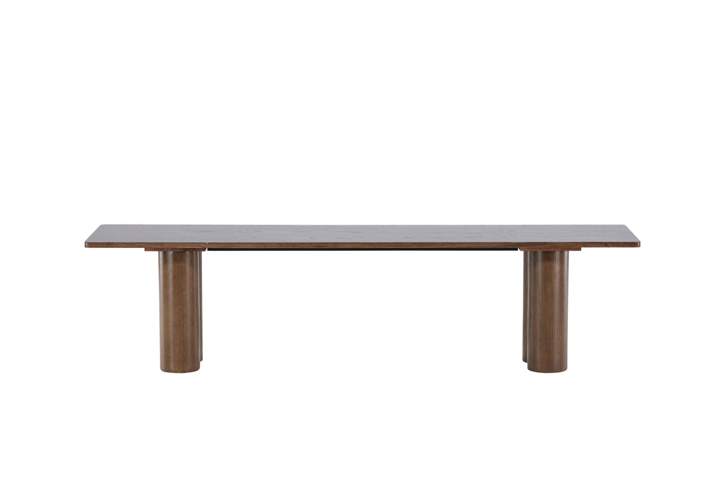 Olivia matbänk 40x180x45 cm mockabrun