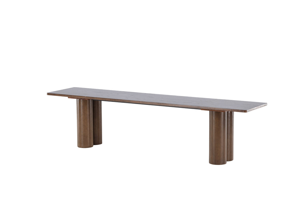 Olivia matbänk 40x180x45 cm mockabrun
