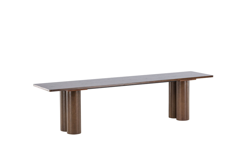 Olivia matbänk 40x180x45 cm mockabrun