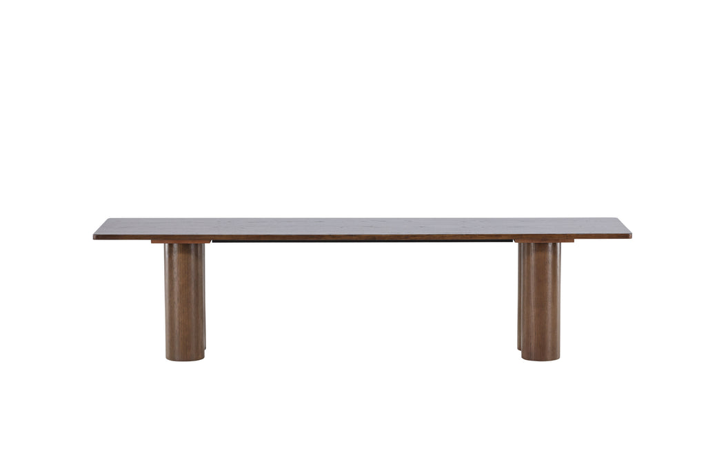 Olivia matbänk 40x180x45 cm mockabrun