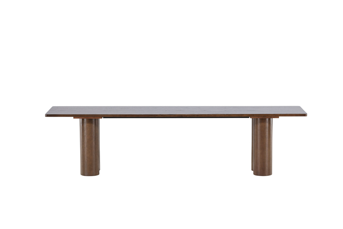 Olivia matbänk 40x180x45 cm mockabrun