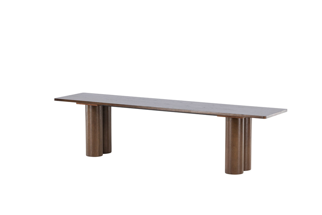 Olivia matbänk 40x180x45 cm mockabrun