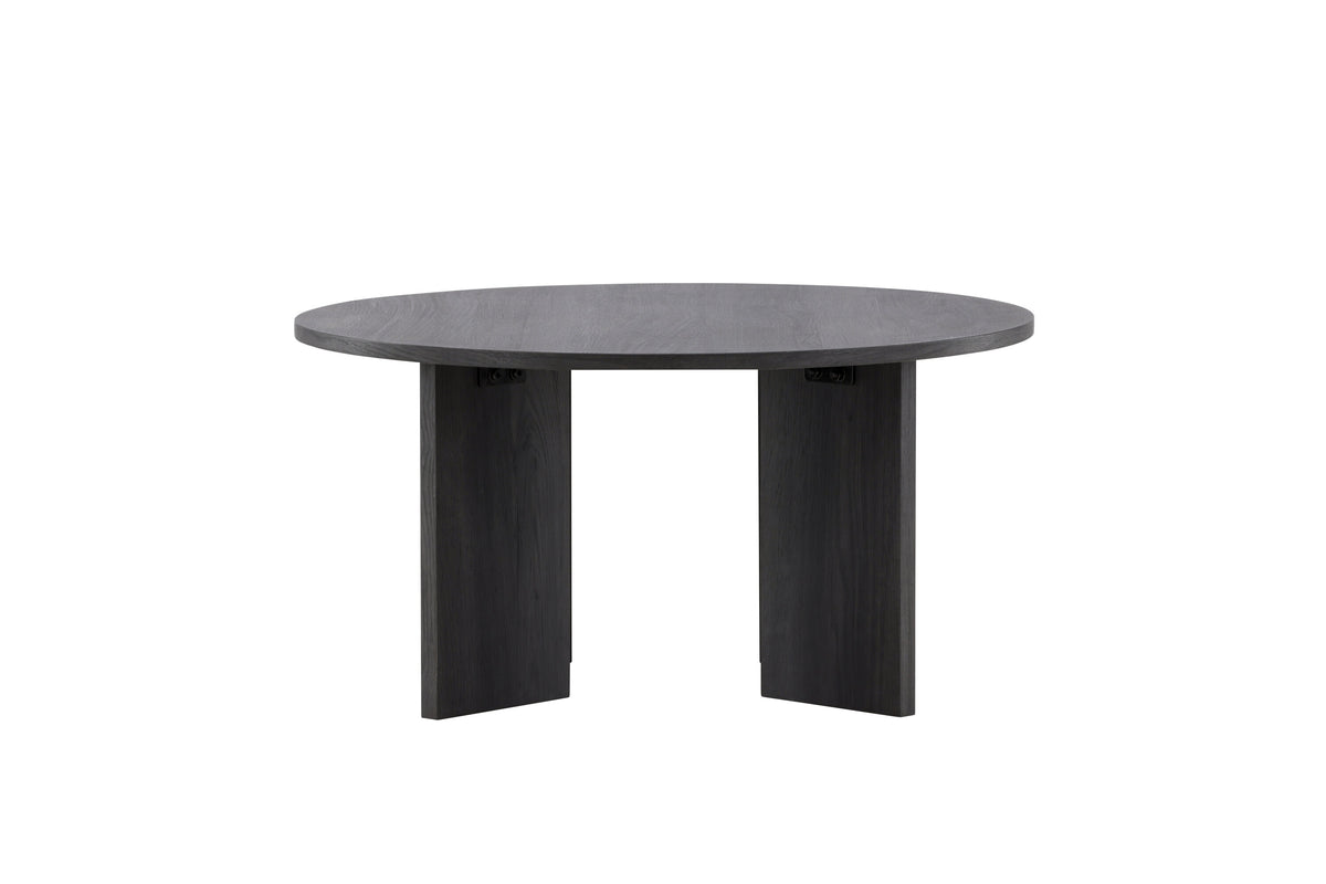 Askerön soffbord Ø80 cm svart MDF