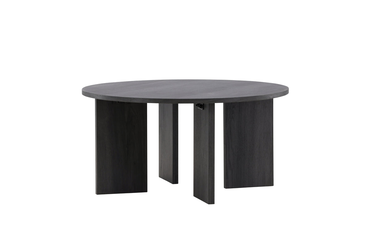 Askerön soffbord Ø80 cm svart MDF