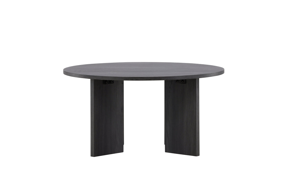 Askerön soffbord Ø80 cm svart MDF