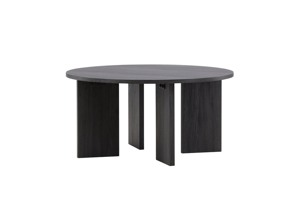 Askerön soffbord Ø80 cm svart MDF
