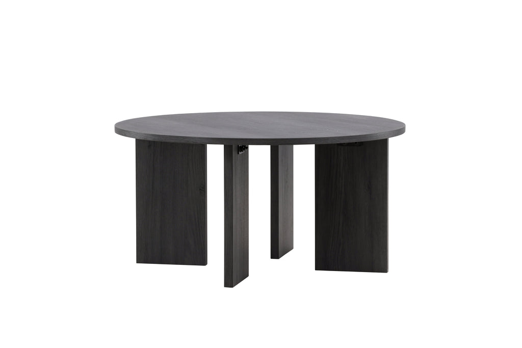 Askerön soffbord Ø80 cm svart MDF