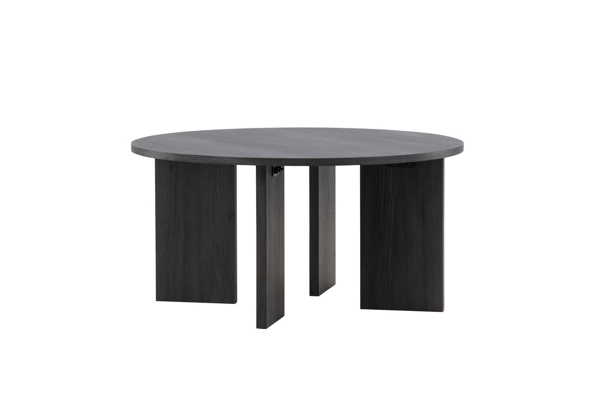 Askerön soffbord Ø80 cm svart MDF