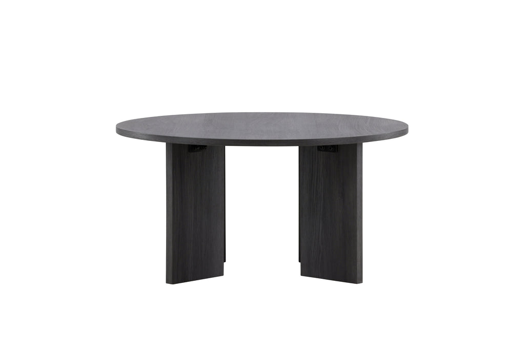 Askerön soffbord Ø80 cm svart MDF
