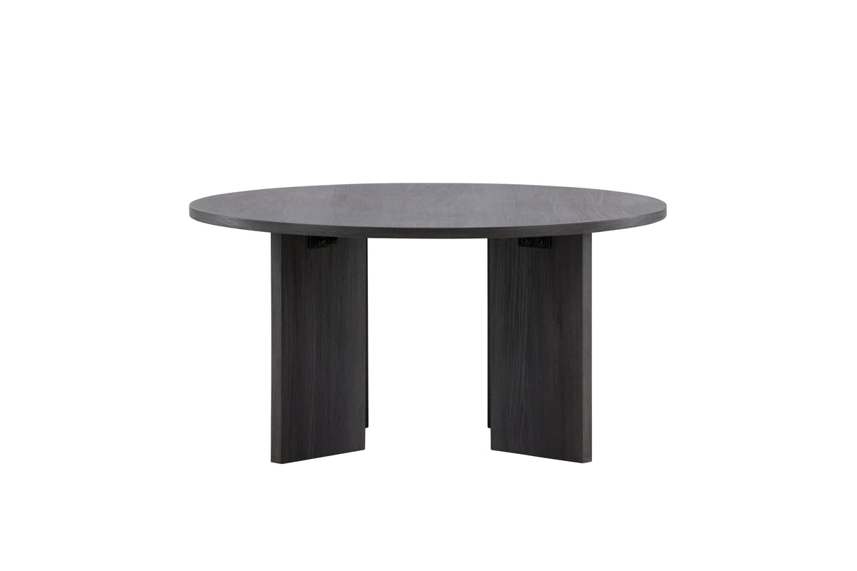 Askerön soffbord Ø80 cm svart MDF