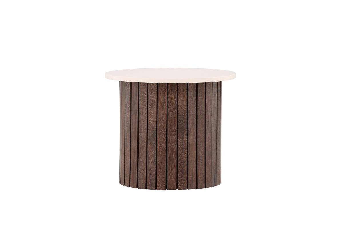 Visingsö sidobord Ø52 cm natur/beige