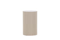 Lenox sidobord Ø30,5 cm beige MDF