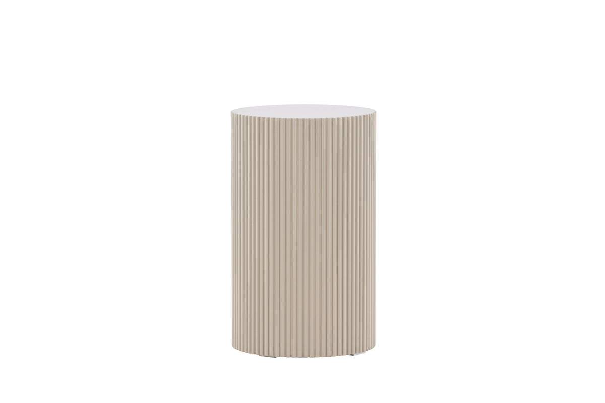 Lenox sidobord Ø30,5 cm beige MDF