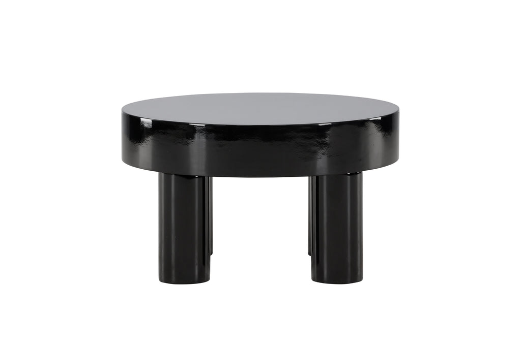 Varberg soffbord Ø60 cm blanksvart