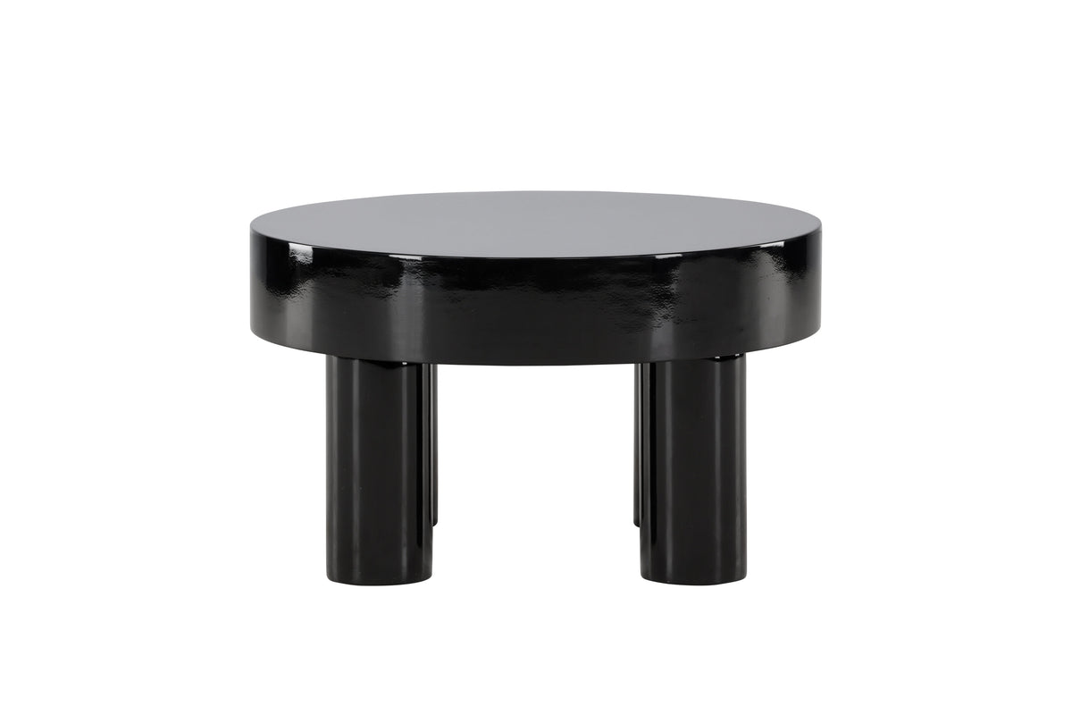 Varberg soffbord Ø60 cm blanksvart