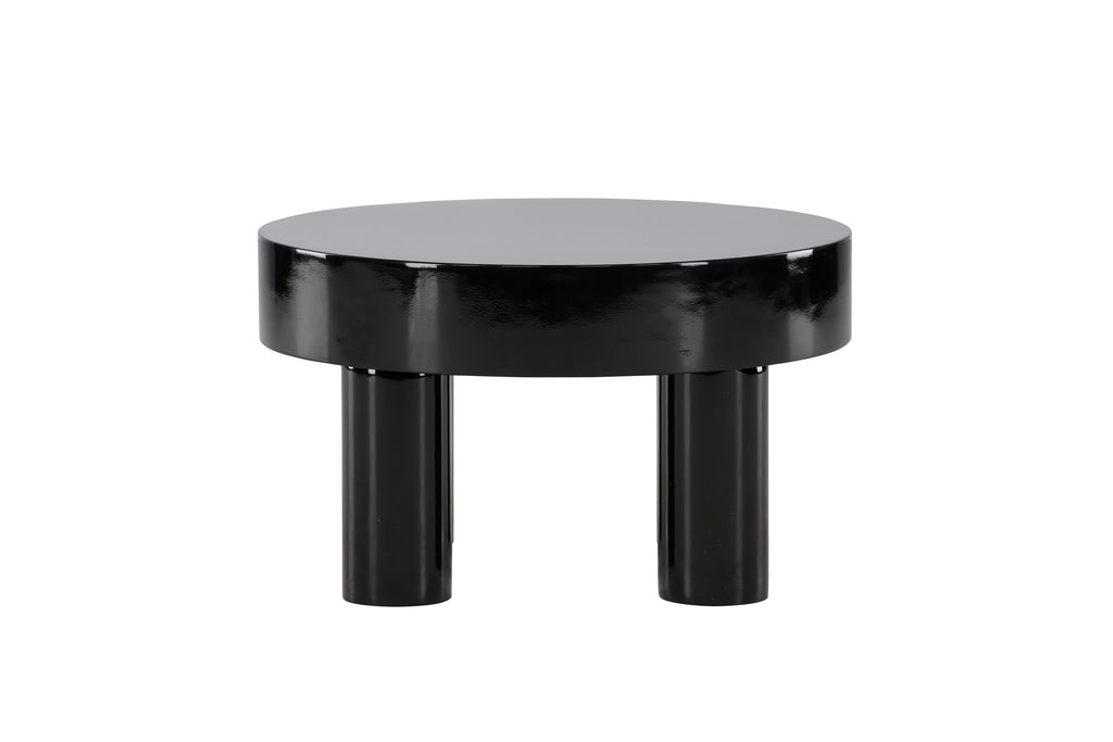 Varberg soffbord Ø60 cm blanksvart
