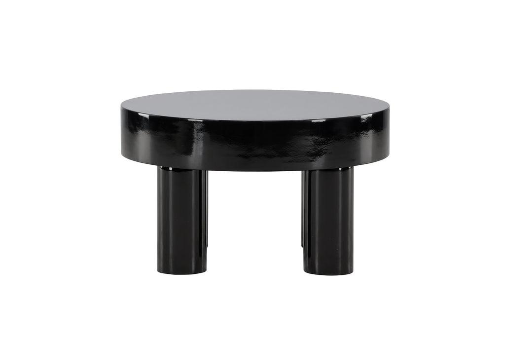 Varberg soffbord Ø60 cm blanksvart