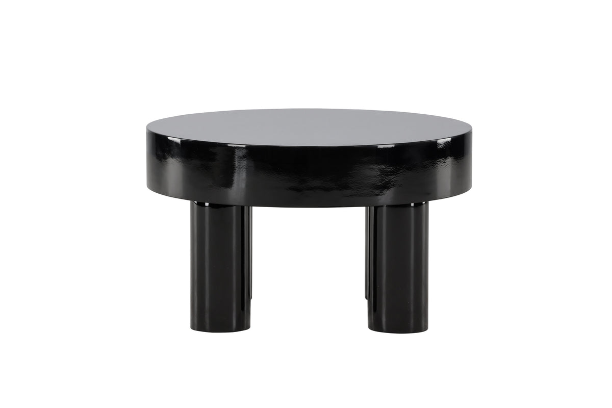 Varberg soffbord Ø60 cm blanksvart