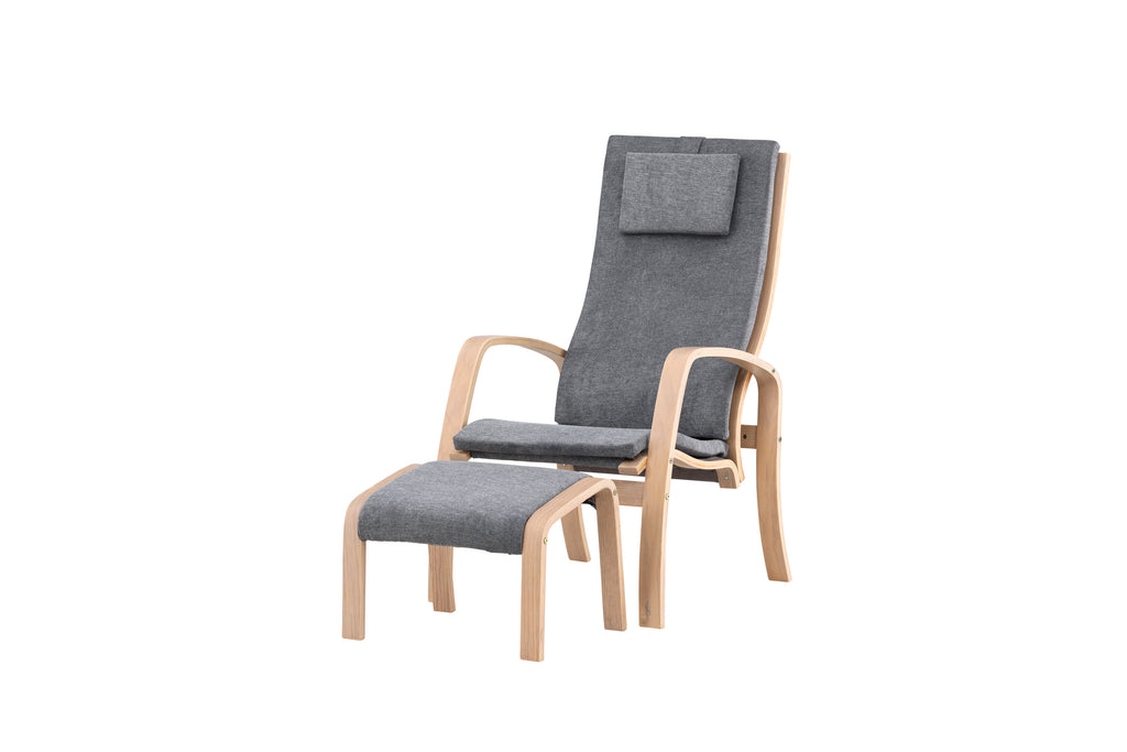 Grötö fåtölj mörkgrå ekfaner
