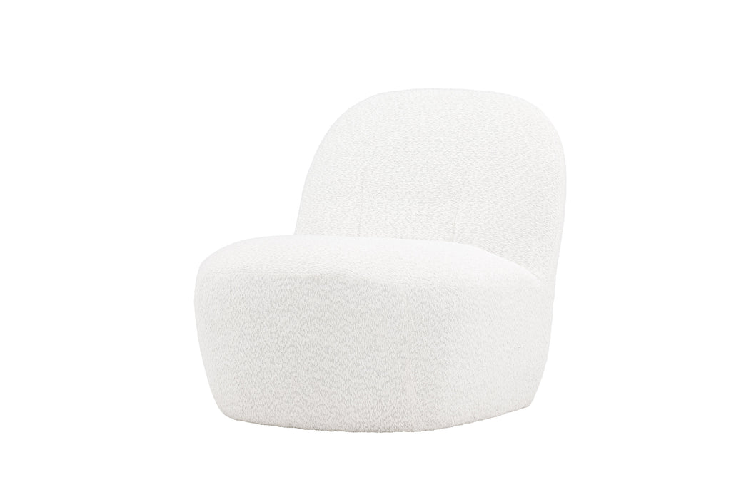 Mahla fåtölj vit bouclé