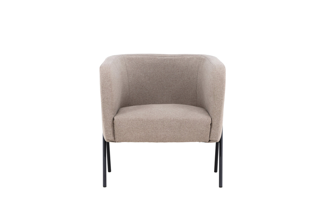 Rika fåtölj beige och svart