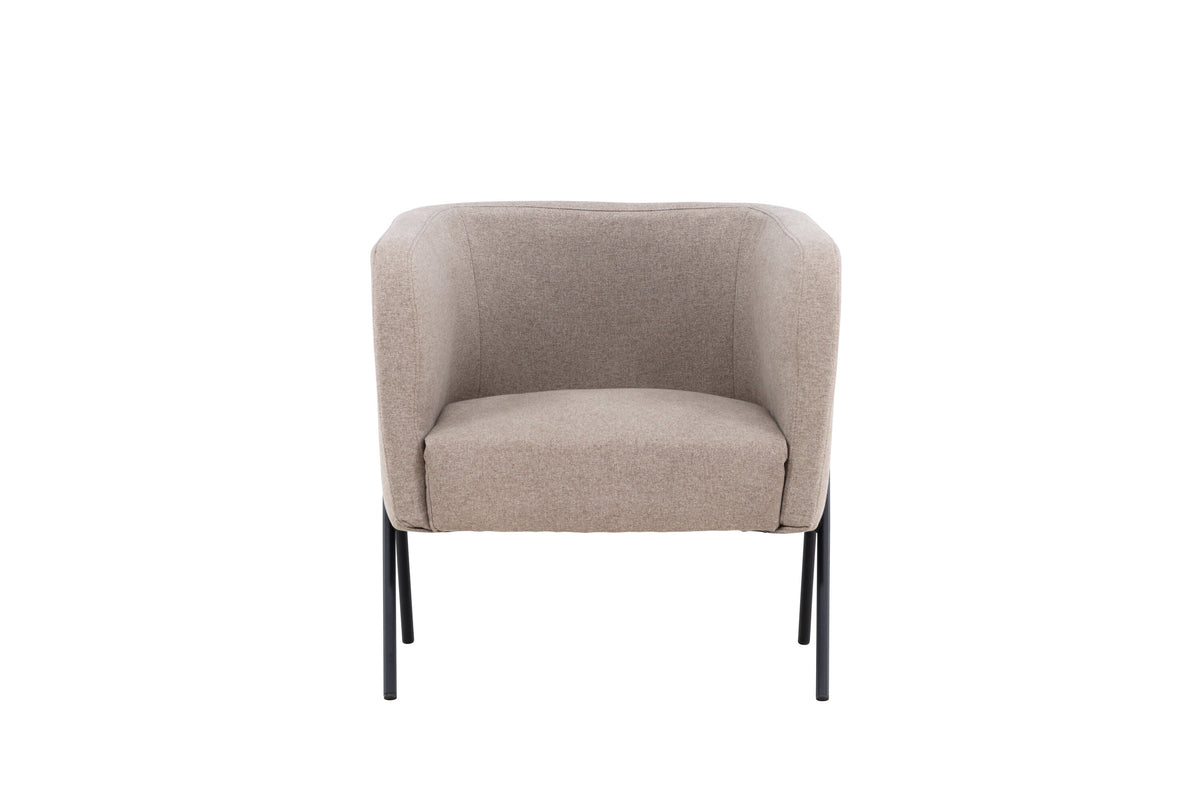 Rika fåtölj beige och svart