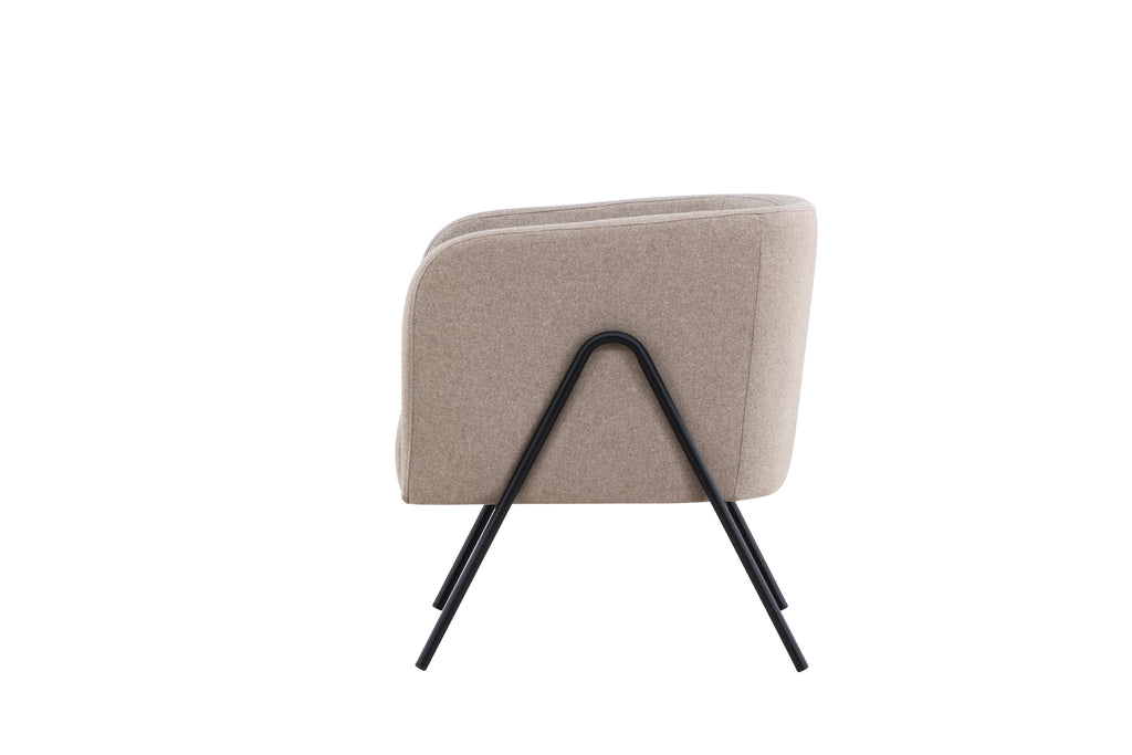 Rika fåtölj beige och svart