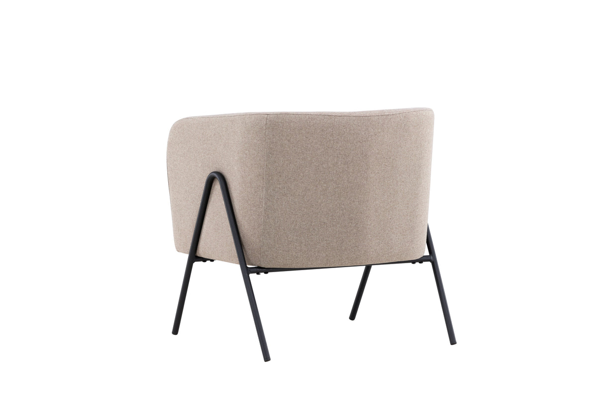 Rika fåtölj beige och svart