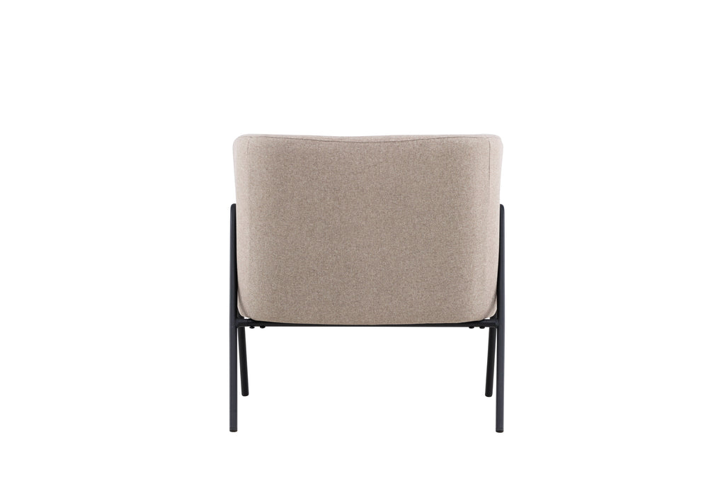Rika fåtölj beige och svart