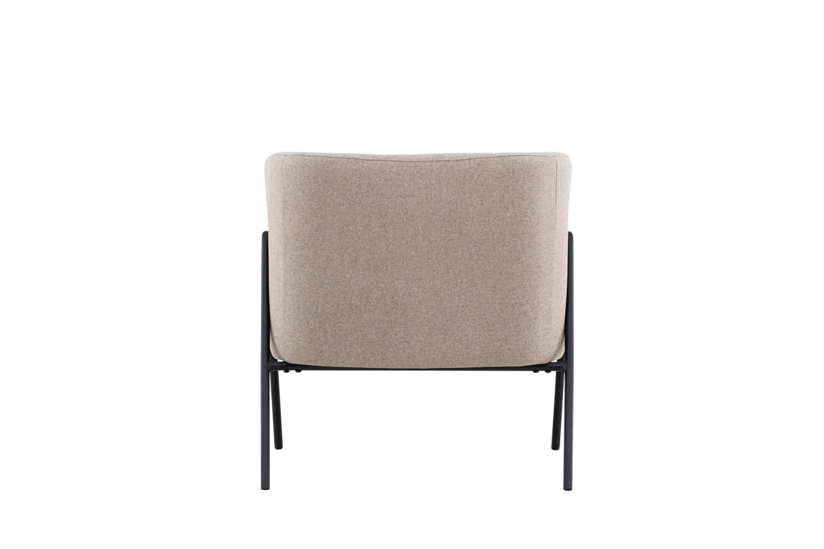 Rika fåtölj beige och svart