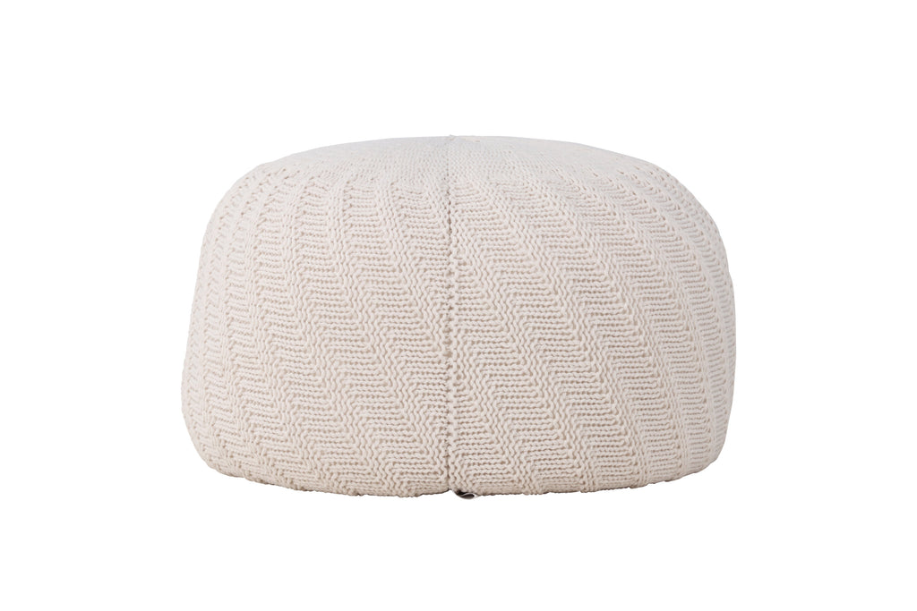 Ted rund sittpuff Ø60 cm benvit