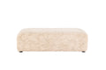 Frankie sittpuff 100x100 cm beige fuskpäls