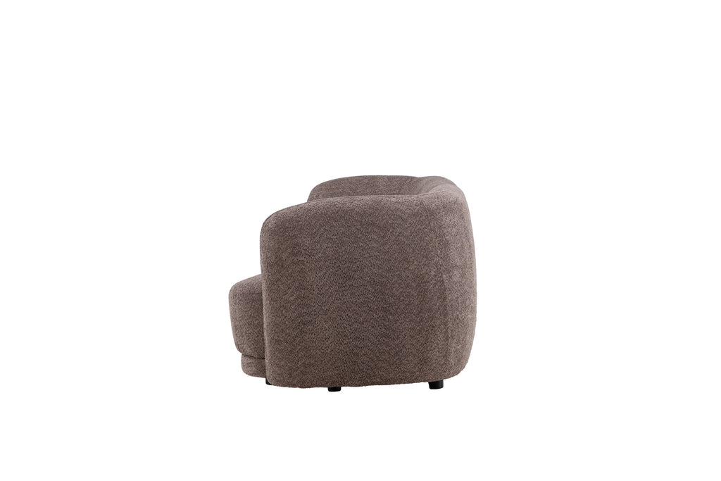 Cielo tresitssoffa brun bouclé