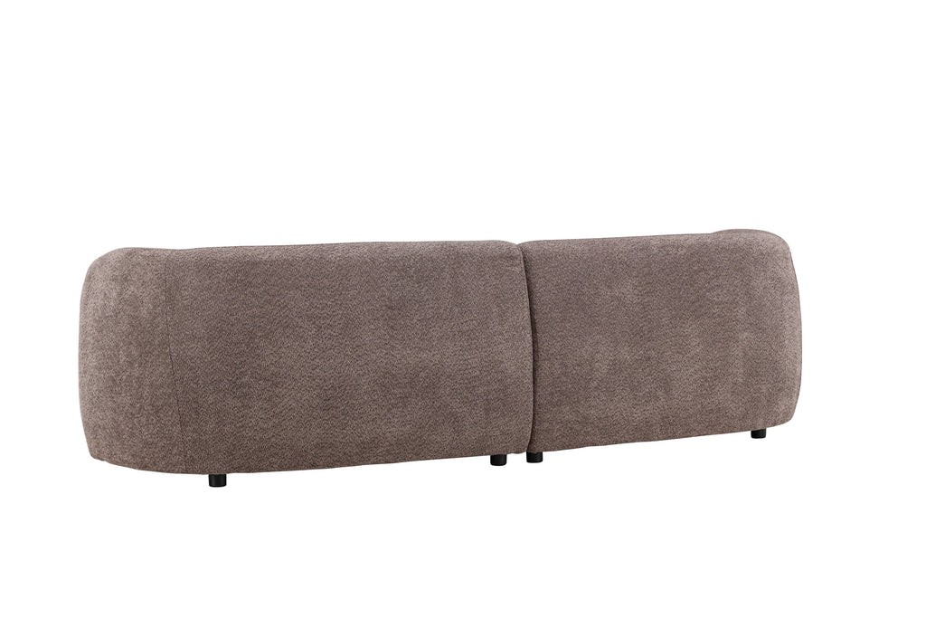 Cielo tresitssoffa brun bouclé