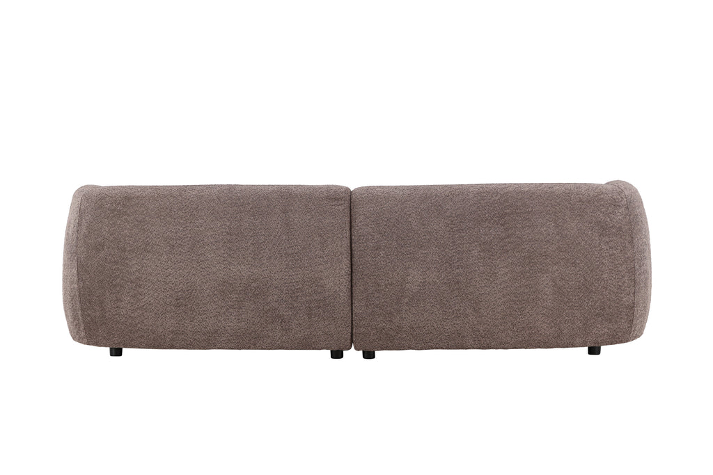 Cielo tresitssoffa brun bouclé
