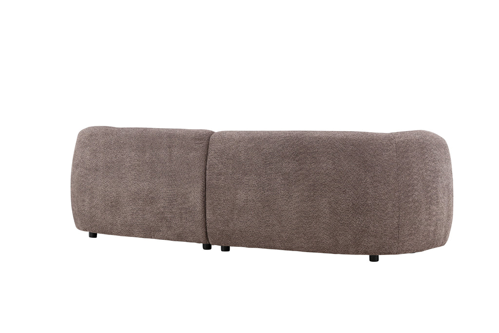 Cielo tresitssoffa brun bouclé